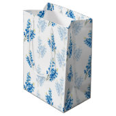 Bluebonnet Pattern Large Gift Bag Medium Cadeauzakje (Achterkant Gekanteld)