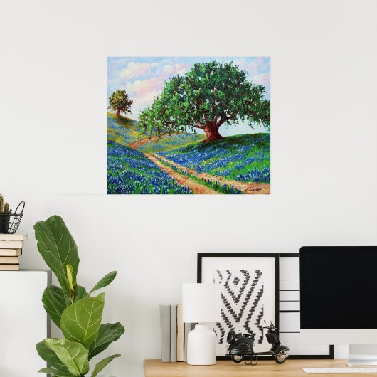 "Bluebonnet Road" Print (Thuiskantoor)