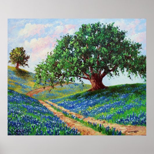 "Bluebonnet Road" Print (Voorkant)