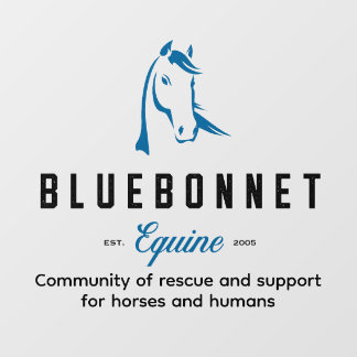 Bluebonnet-ruiterauto sticker