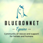 Bluebonnet-ruiterauto sticker (Vel 3)