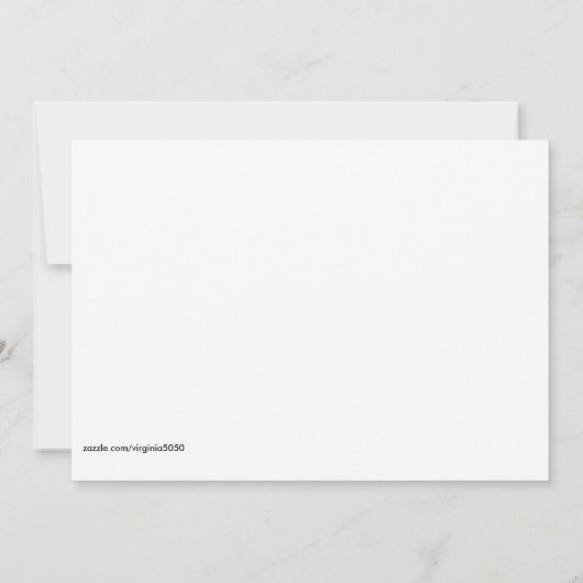 Bluebonnet Scene met meisje Kaart (Achterkant)