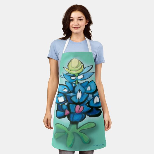 Bluebonnet Schort (Gedragen)