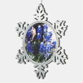 Bluebonnet Snowflake Tin Sneeuwvlok Ornament (Rechts)