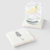 Bluebonnet Stenen Onderzetter (Zijkant)