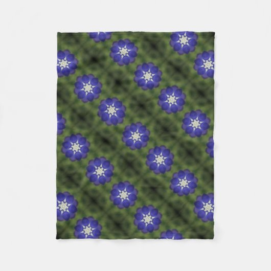 Bluebonnet Symmetrie Fleece Deken (Voorkant)