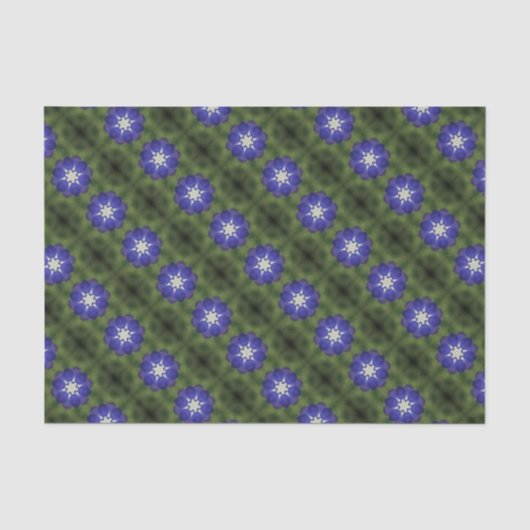 Bluebonnet Symmetrie Tissuepapier (Voorkant)