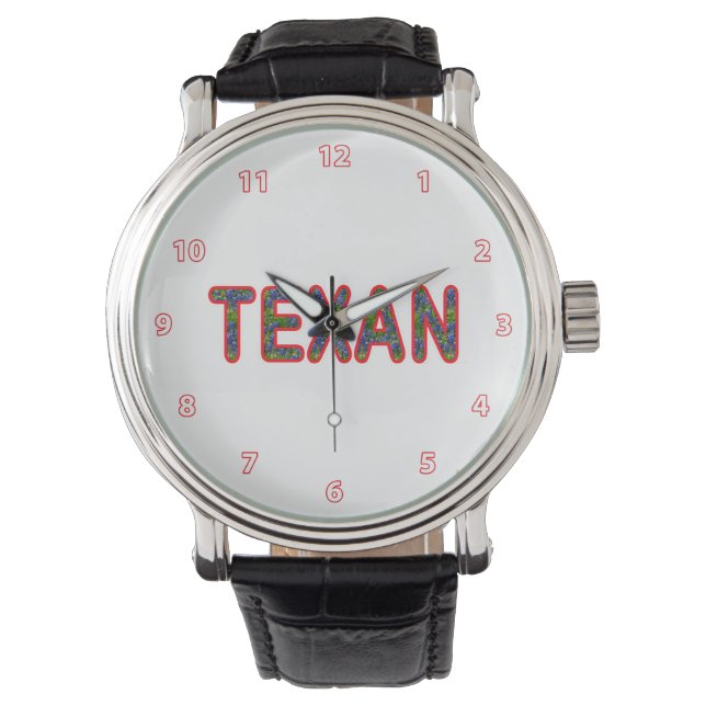 Bluebonnet Texan Horloge (Voorkant)