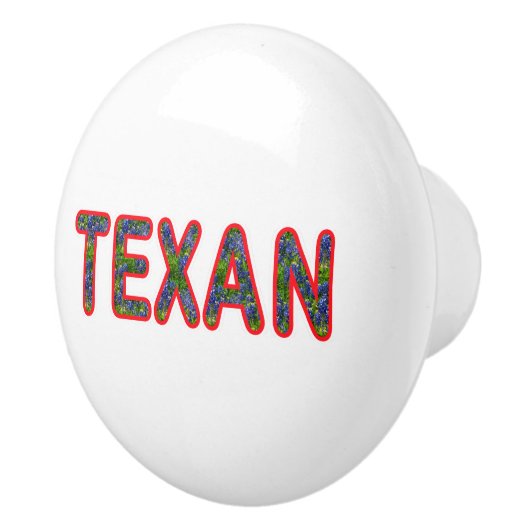 Bluebonnet Texan Keramische Knop (Rechts)