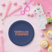 Bluebonnet Texan Papieren Bordje (Feest)