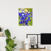 Bluebonnet Texas Bloem Wilde Bloem Poster (Thuiskantoor)