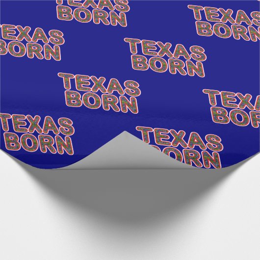 Bluebonnet Texas Born Cadeaupapier (Hoek)