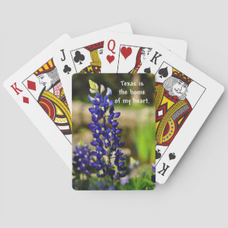 Bluebonnet "Texas is the Home of My Heart" Cards Speelkaarten