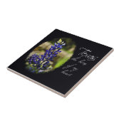 Bluebonnet "Texas the Home of My Heart" Tile Tegeltje (Zijkant)