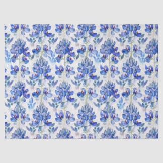 Bluebonnet Texas Wild Flower Patroon Tissuepapier