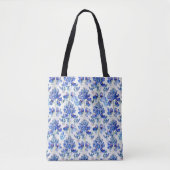 Bluebonnet Texas Wild Flower Patroon Tote Bag (Voorkant)