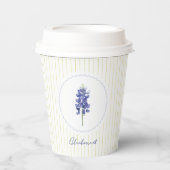 Bluebonnet, Texas Wilde Bloem Papieren Bekers (Voorkant)