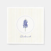 Bluebonnet, Texas Wilde Bloem Servet (Voorkant)