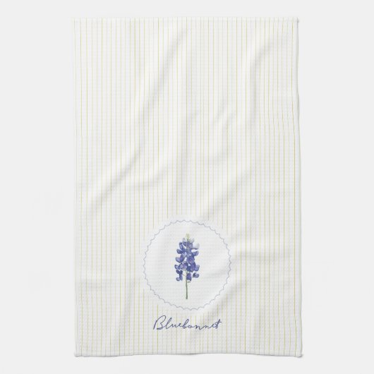 Bluebonnet, Texas Wilde Bloem Theedoek (Verticaal)