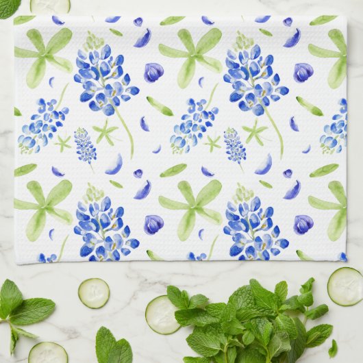 Bluebonnet Theedoek (Gevouwen)