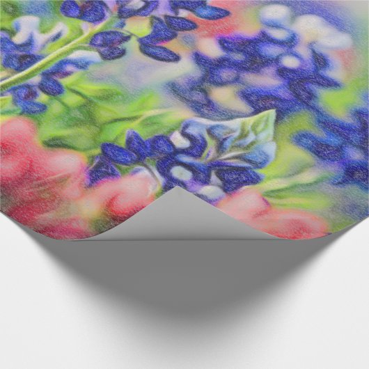Bluebonnet Thleed Gift Wrap Cadeaupapier (Hoek)