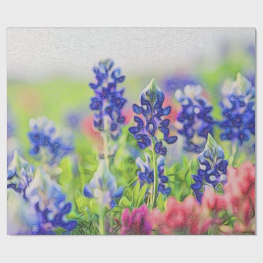 Bluebonnet Thleed Gift Wrap Cadeaupapier (Vlak)