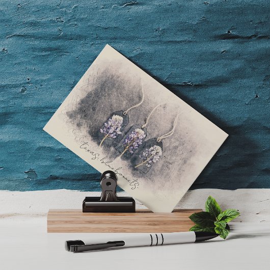Bluebonnet Trio Sketched Waterverf Briefkaart