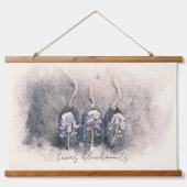 Bluebonnet Trio Sketched Waterverf Hangend Wandkleed (Voorkant)