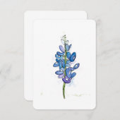 Bluebonnet Wild Flower elke gelegenheid platte Kaa Bedankkaart (Voorkant / Achterkant)