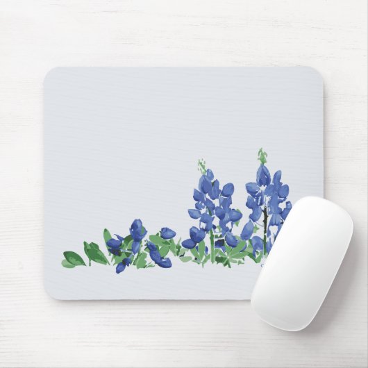 Bluebonnet Wild Flowers, Texas Flowers Muismat (Met muis)