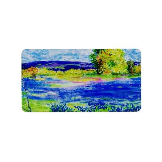 Bluebonnet Wildbloemen Etiket (Voorkant)