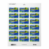 Bluebonnet Wildbloemen Etiket (Full Sheet)