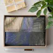 Bluebonnets and Old Barn in Texas Decoupage Tissuepapier (Geschenk)