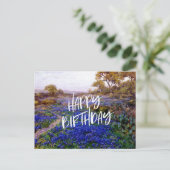 Bluebonnets bij schemering, ten noorden van San An Briefkaart