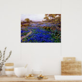 Bluebonnets bij schemering, ten noorden van San An Poster (Keuken)