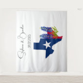 Bluebonnets Blauw Bloemen Texas Bruiloft Fotocabin Wandkleed (Voorkant)