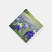 Bluebonnets Blauwe Bloemen Texas Bloemen Bloemen B Servet (Hoek)