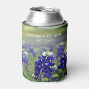 Bluebonnets Blauwe Bloemen Texas Bloemige Bruiloft Blikjeskoeler