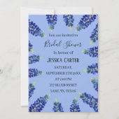 Bluebonnets Bloemen Waterverf Boho Vrijgezellenfee Kaart (Voorkant)