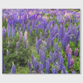 Bluebonnets Blue Floral Texas Texan Elegant Cadeaupapier (Vlak)