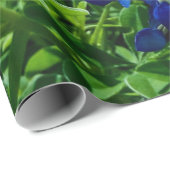 Bluebonnets Blue Floral Texas Texan Elegant Cadeaupapier (Rol Hoek)