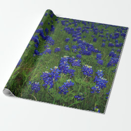 Bluebonnets Blue Floral Texas Texan Elegant Cadeaupapier