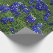 Bluebonnets Blue Floral Texas Texan Elegant Cadeaupapier (Hoek)