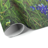 Bluebonnets Blue Floral Texas Texan Elegant Cadeaupapier (Rol Hoek)