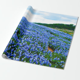 Bluebonnets Blue Floral Texas Texan Elegant Cadeaupapier