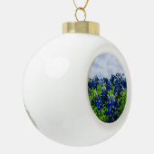 Bluebonnets Blue Floral Texas Texan Elegant Keramische Bal Ornament (Links)