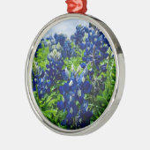 Bluebonnets Blue Floral Texas Texan Elegant Metalen Ornament (Links)