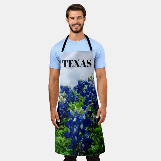 Bluebonnets Blue Floral Texas Texan Elegant Schort (Gedragen)