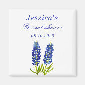 Bluebonnets Blue Floral Texas Vrijgezellenfeest Magneet (Voorkant)