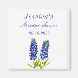 Bluebonnets Blue Floral Texas Vrijgezellenfeest Magneet